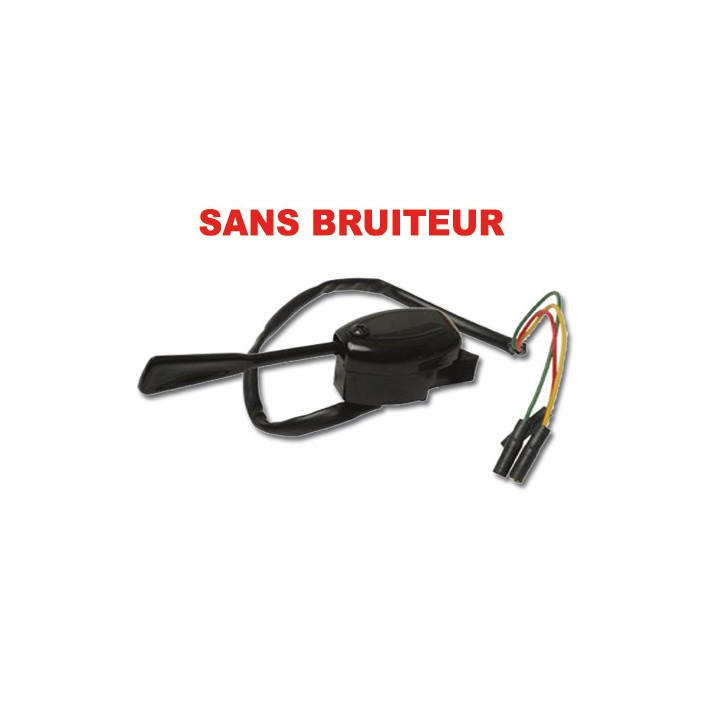 Commodo clignotant noir sans bruiteur 2CV 12V et 6V
