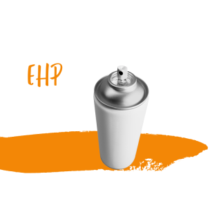 Bombe peinture Orange Kirghiz EHP Méhari