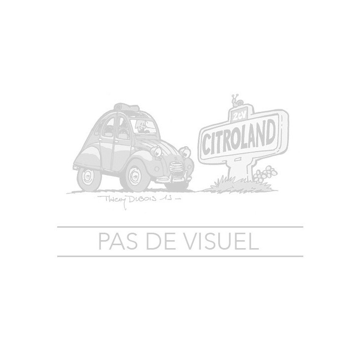 Capote 2CV longue toile coton noire petite lunette