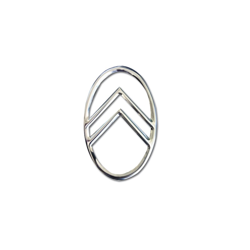 Écusson Citroën ovale inox pour calandre -06/53