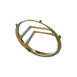 Écusson Citroën ovale inox pour calandre -06/53