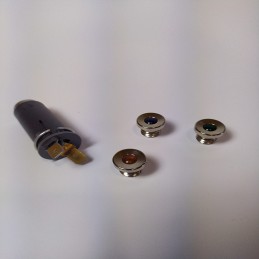 Témoin de tableau de bord 2CV HY DS chromé 4 lentilles