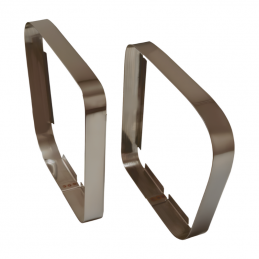 Jeu d'enjoliveurs de support de feu arrière 2CV 02/70-