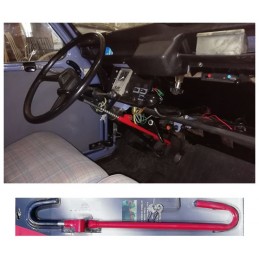 Canne antivol volant-pédale à clé