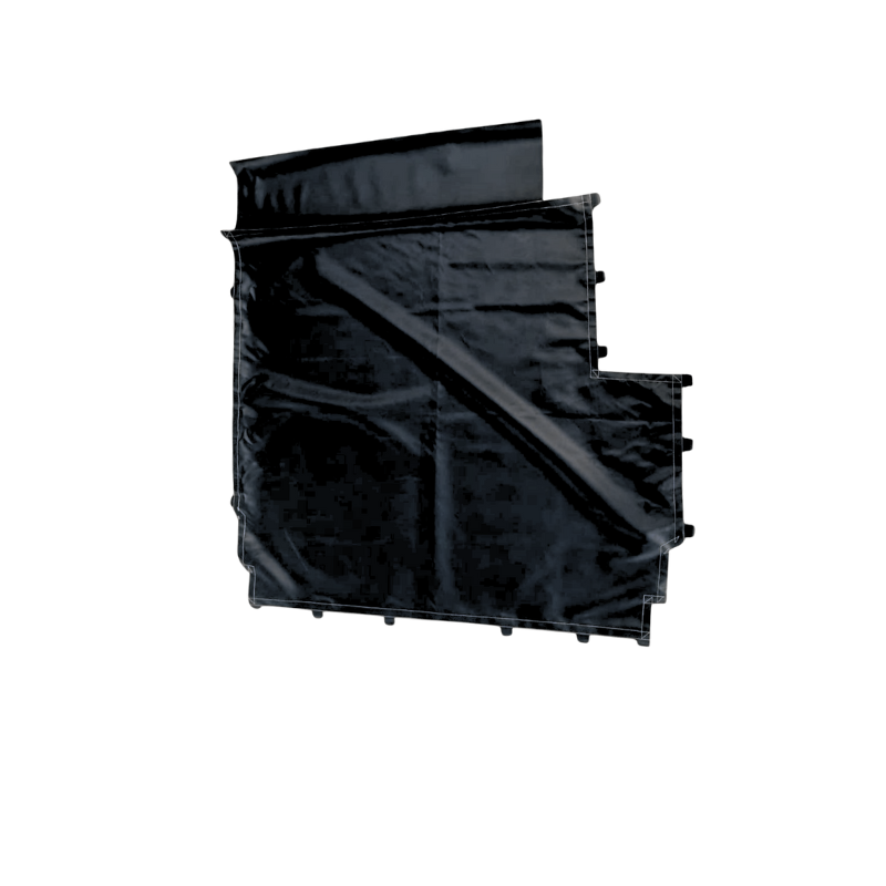 Cache bagage Méhari 2 places noir