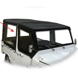 Bâche latérale D 4 sangles noire Méhari 71 à 82