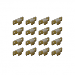 Crochet plastique blanc attache bâche Méhari x16