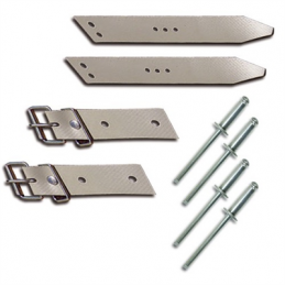 Sangles et contre sangles de capot Méhari grises