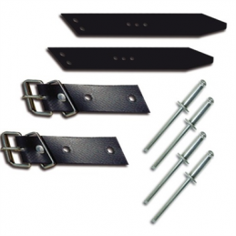 Sangles et contre sangles de capot Méhari noires