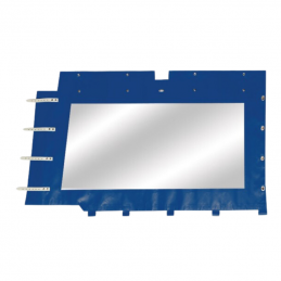 Bâche latérale D 4 sangles bleu Méhari 71 à 82