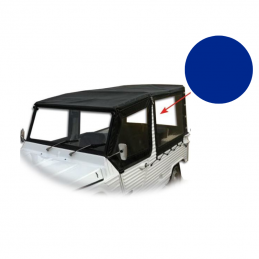 Bâche latérale G 4 sangles bleu Méhari 71 à 82