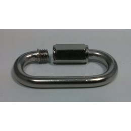 Maillon rapide inox pour chaîne de porte Méhari