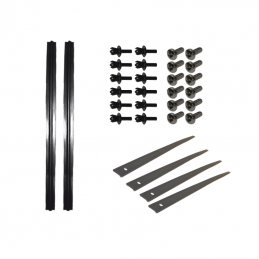 KIT Soufflets de charnière de porte arrière noirs 2CV