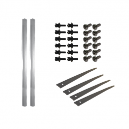 KIT Soufflets de charnière de porte arrière gris 2CV