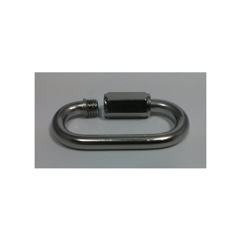 Maillon rapide inox pour chaîne de porte Méhari