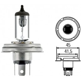 Ampoule code phare H4 12V P45t 45/40W BOSMA