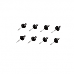 Rivets noirs pour 2 bavettes 2CV (x8)