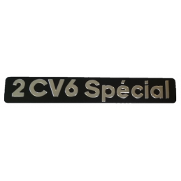 Monogramme 2CV 6 SPECIAL fond noir