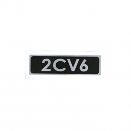 Autocollant 2CV6 fond noir