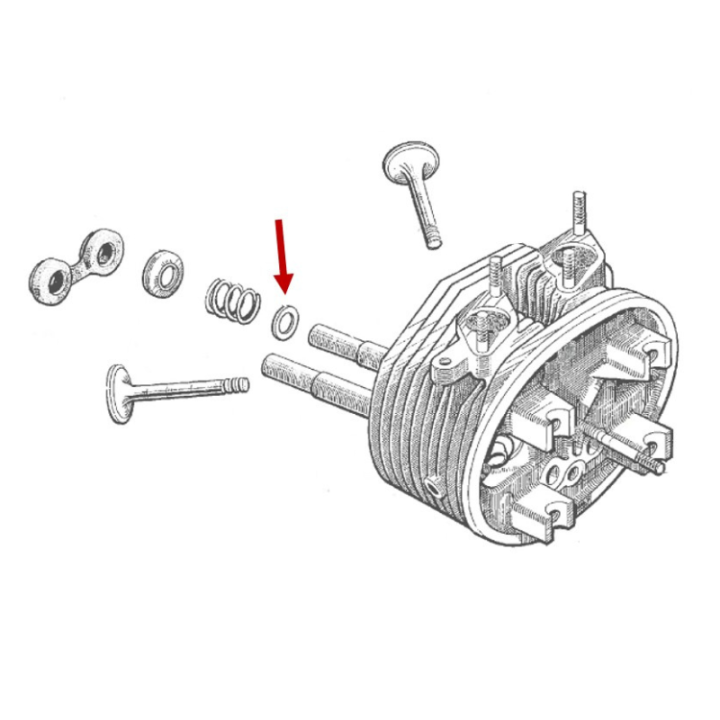 Rondelle de ressort de tube enveloppe 602cm³