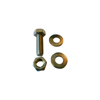 Vis + écrou + rondelle inox butoir pare-choc avant NM M8