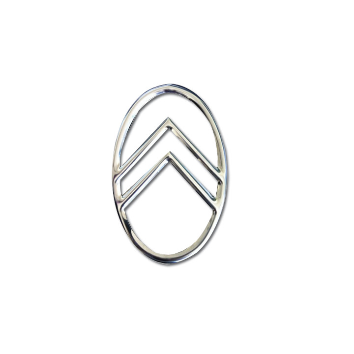 Écusson Citroën ovale inox pour calandre -06/53