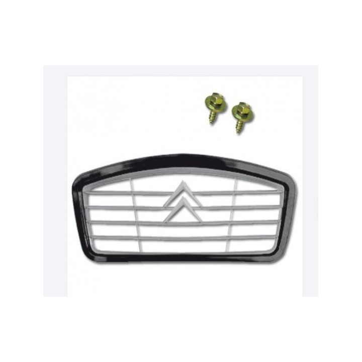Calandre 2CV NM plastique grise bord noir