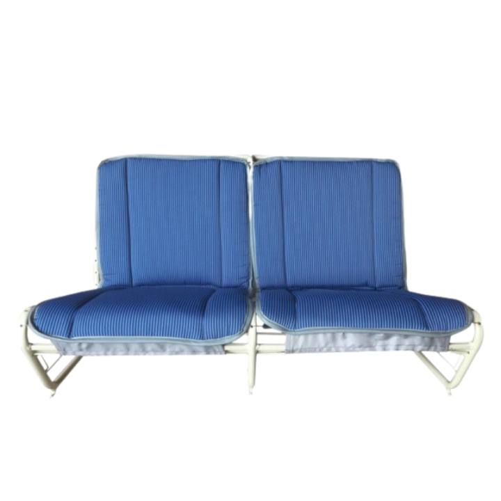 Garnitures AV Bayadère bleu 2CV