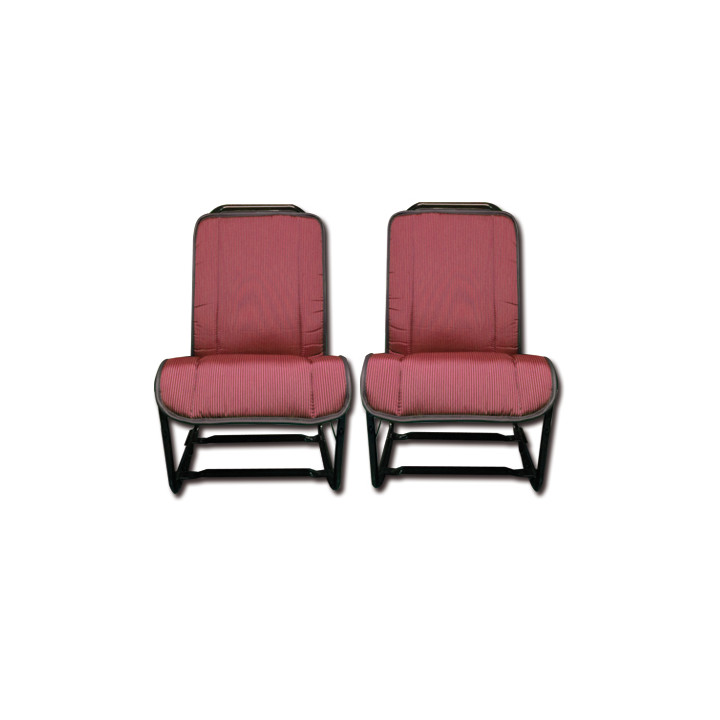 Garnitures AV Bayadère rouge 2CV