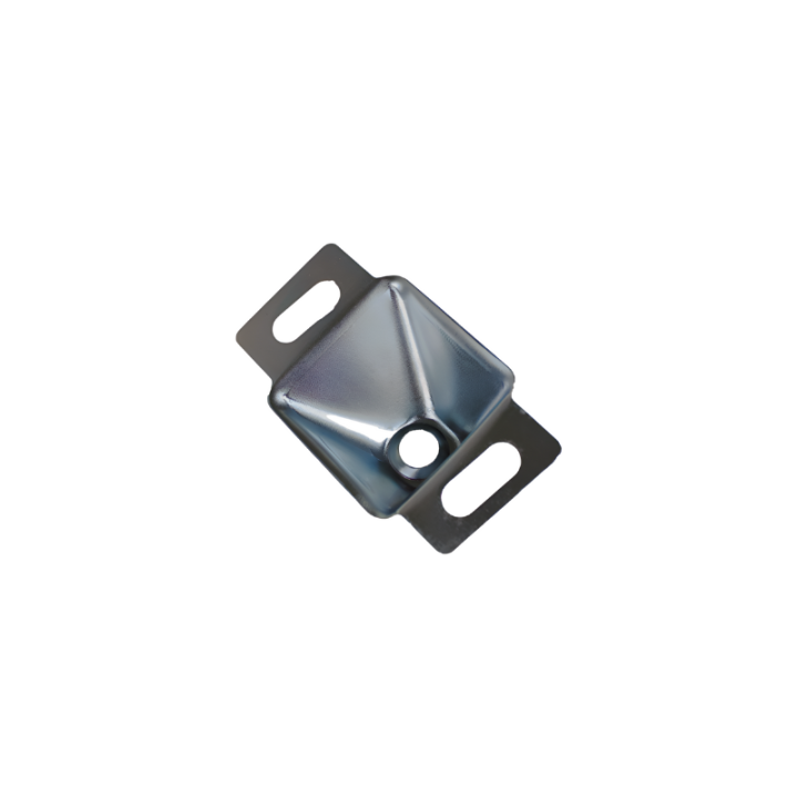 Fixation de verrou sur caisse de banquette AR D 2CV NM