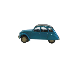 Miniature 2CV bleu pétrel 1976 3 pouces