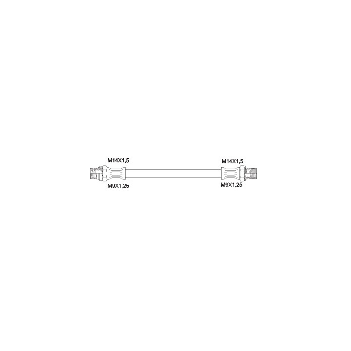 Flexible Ø 9 frein AR  2CV -06/1970 AMI 6 12/63-