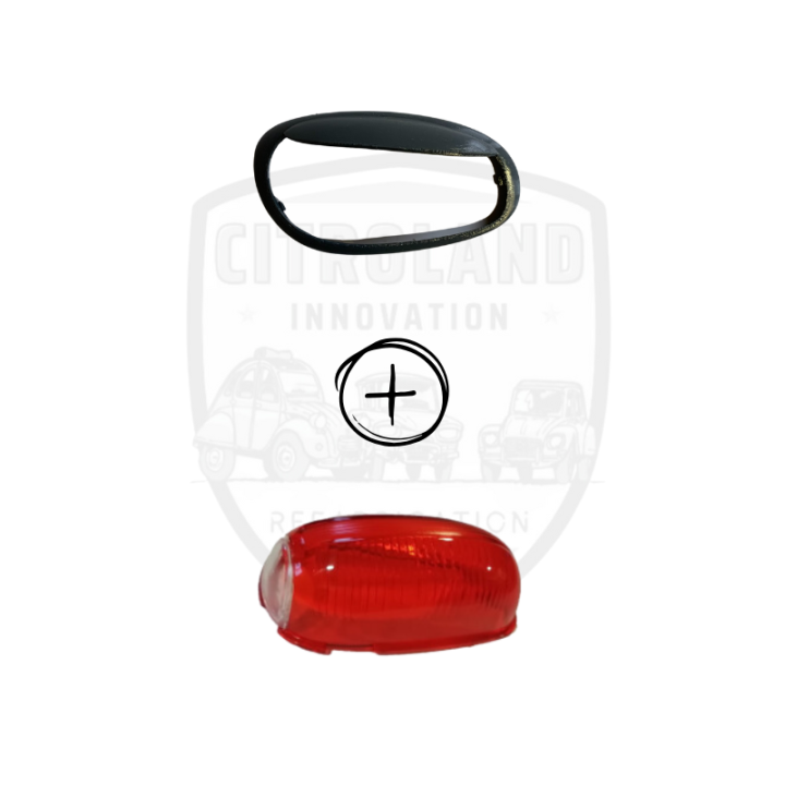 Support à peindre + cabochon de clignotant de custode G -04/1963
