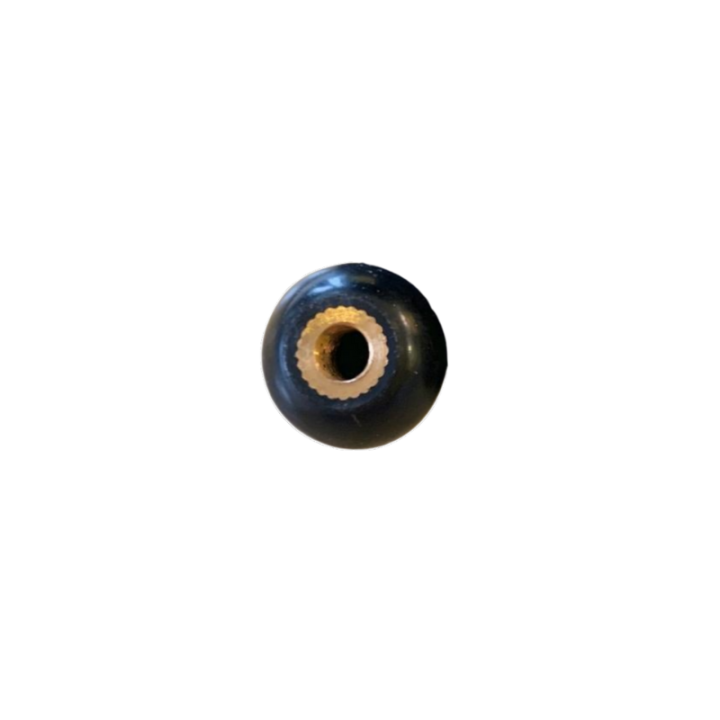 Bouton noir de commande de chauffage