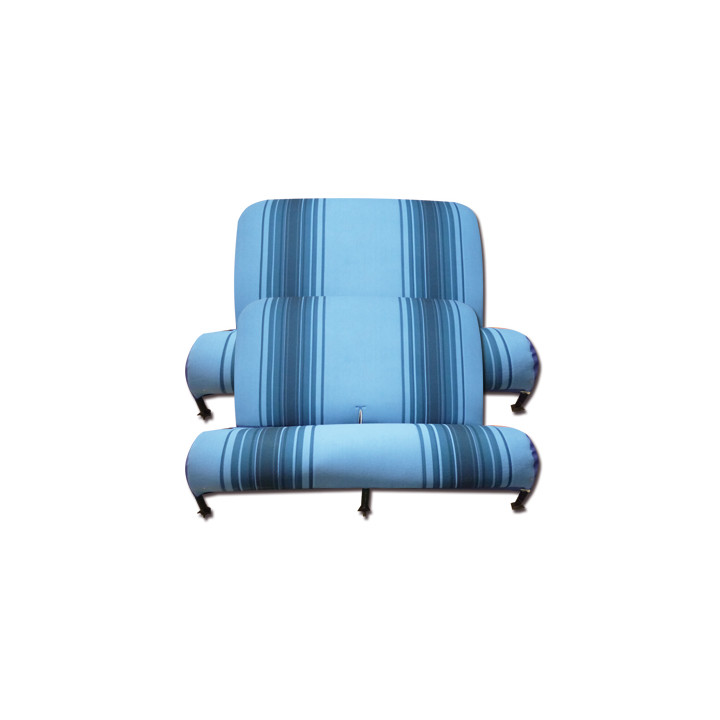 Garnitures 2 banquettes bleu rayé 2CV Dyane