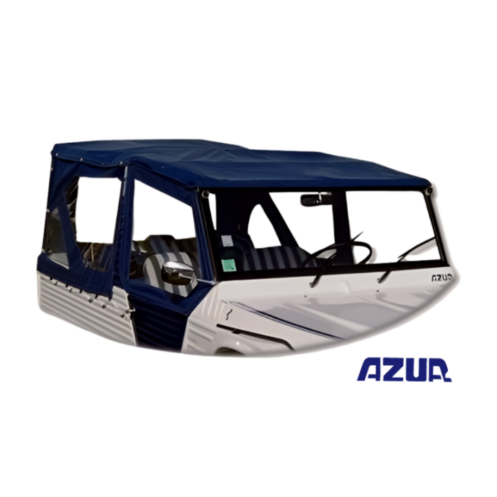 Jeu de bâches PVC bleues modèle Méhari Azur