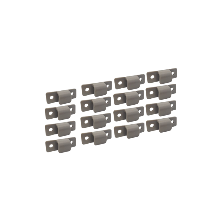 Crochet plastique gris attache bâche Méhari x16
