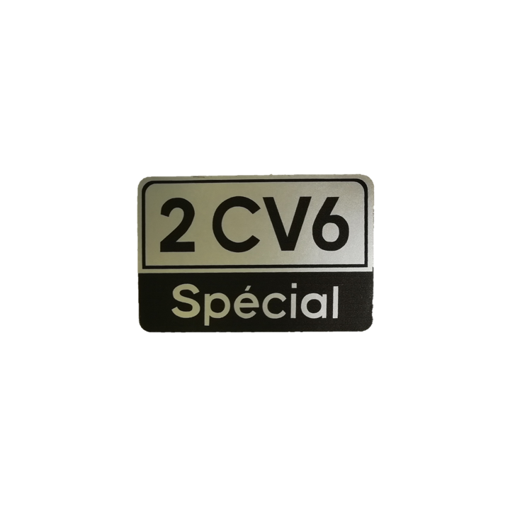 Autocollant 2CV6 SPECIAL bi color