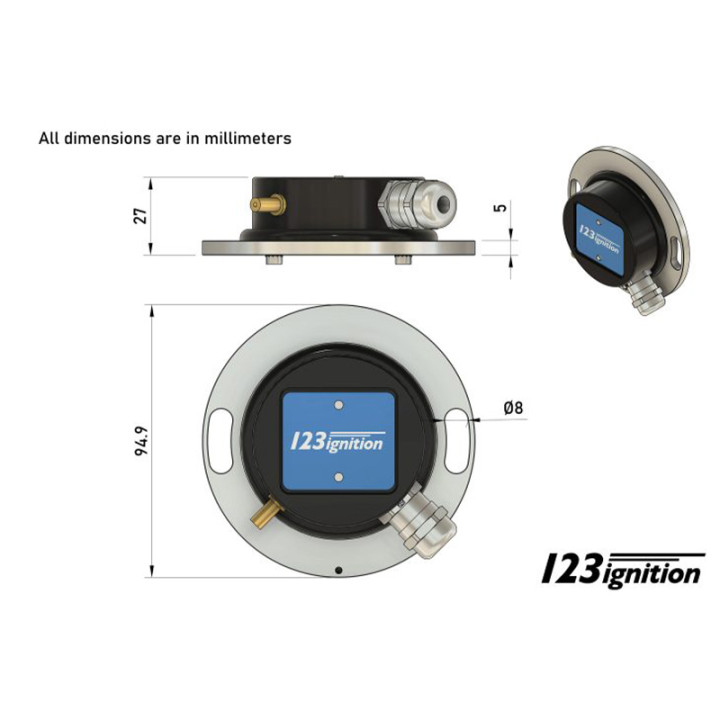 Allumage électronique 12V 435 602 652cm³ 123 ignition bluetooth