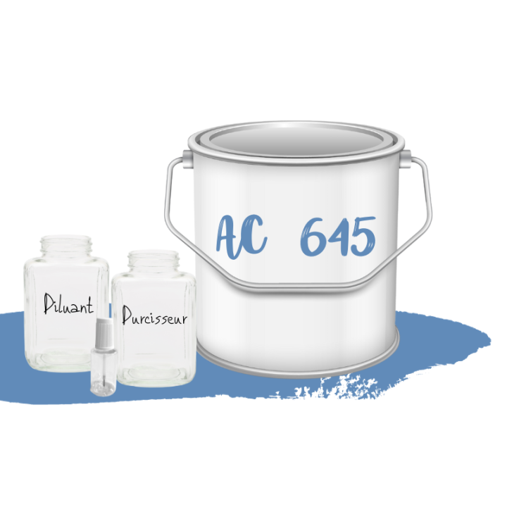 Kit de peinture Bleu Myosotis AC645 voiture complète