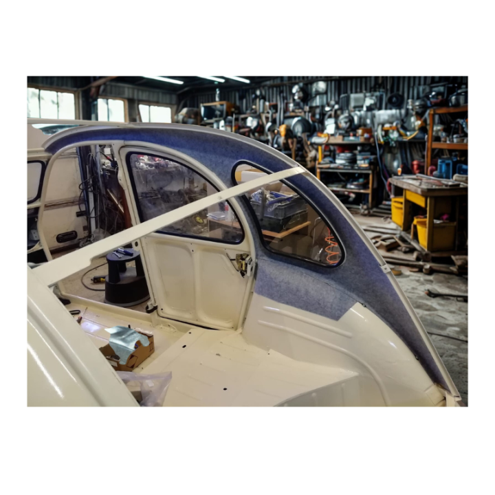 Habillages latéraux feutrine grise 2CV 1970- (lot)
