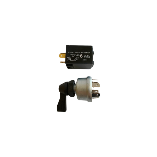 Contacteur et centrale clignotant 6 volts 2CV Dyane