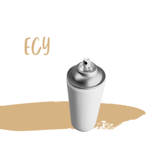 Bombe peinture beige Atlas ECY