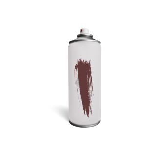 Bombe peinture marron couloir d'air