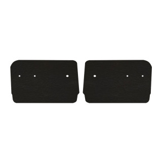 Panneaux de porte avant Acadiane skaï noir (lot)
