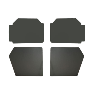 Panneaux de porte grand modèle skaï anthracite 2CV (lot)