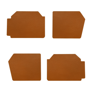 Panneaux de porte grand modèle skaï marron 2CV (lot)