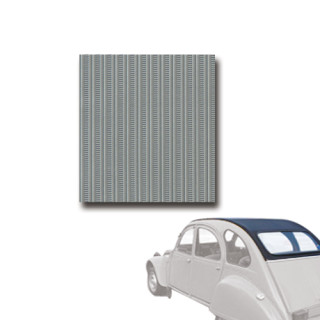 Capote 2CV renforcée fermeture Ext Gris Cormoran 2CV gros grain
