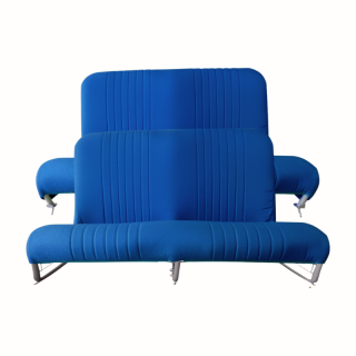 Garniture de banquette AV + AR 2CV AZAM tissu diamanté bleu