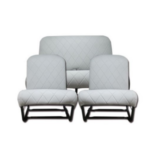 Sièges AV symétriques + banquette AR charleston complets 2CV Dyane
